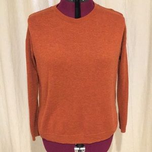 H&M Zipper Back Burnt Sienna Sweater